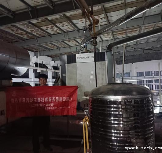apack-tech500kg全预混蒸汽发生器应用于绝缘子生产