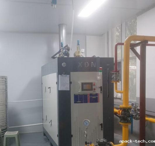 1吨全预混蒸汽发生器用于食品加工